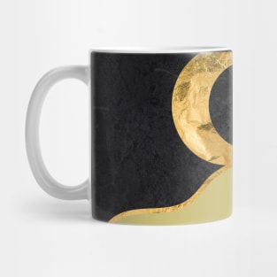 Gold landscape with moon #6 Mug